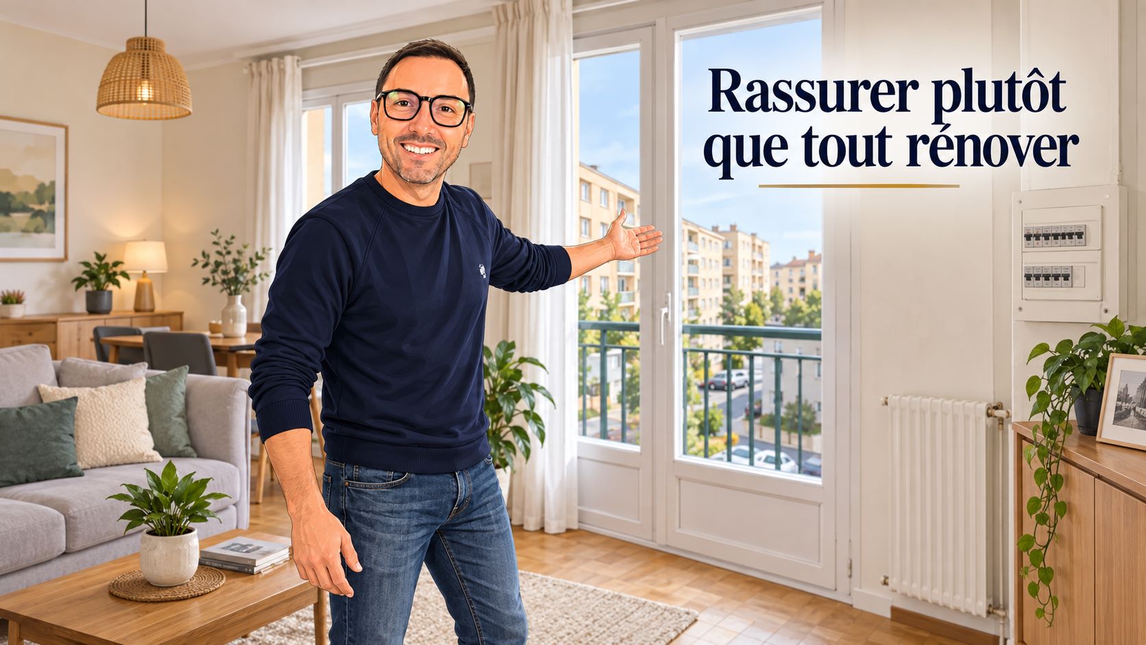 Rassurer plutôt que tout rénover : mettre en valeur un appartement ancien à Athis-Mons